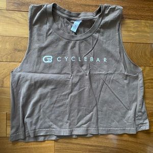 Cyclebar crop tank.
